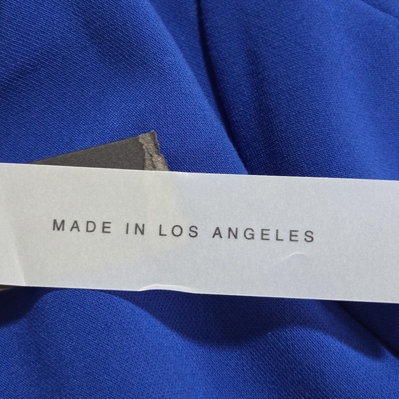 Black Halo Womens Blue Elegant Ruffle Cocktail Wedding Guest Crete Dress Size 2 - Picture 7 of 10